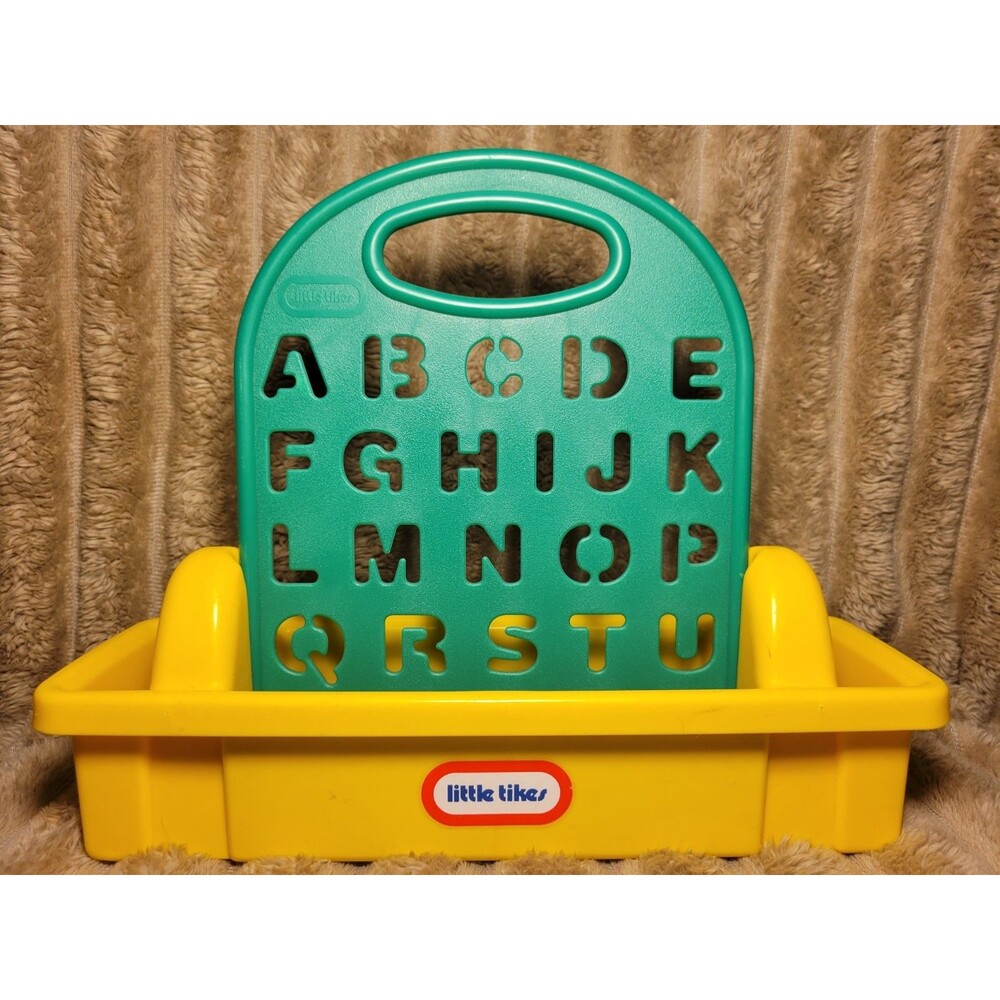 Little Tikes Alphabet Stencil-a-Card Art Caddy Set Carrying Case  Handle ABC